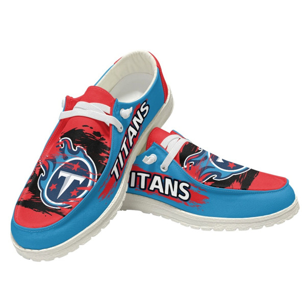 Women's Tennessee Titans Loafers Lace Up Shoes 002 (Pls check description for details)
